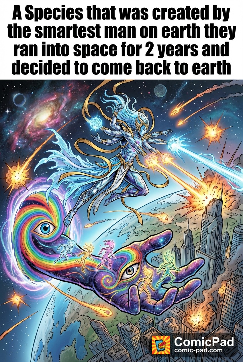 A Species that was created by the smartest man on earth they ran into space for 2 years and decided to come back to earth